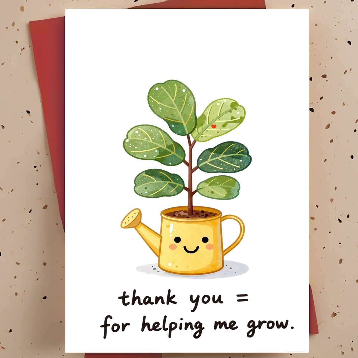 Plant Parental - Cartão de Agradecimento Doce e Aconchegante