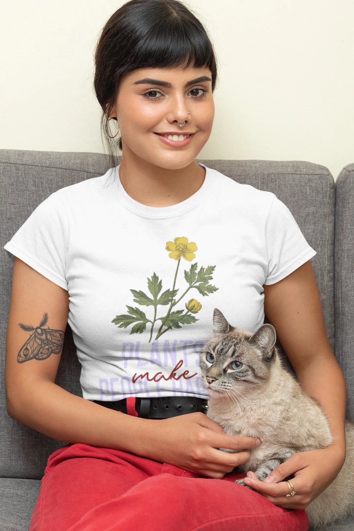 Plant Parental - Plantas deixam as pessoas felizes, camiseta