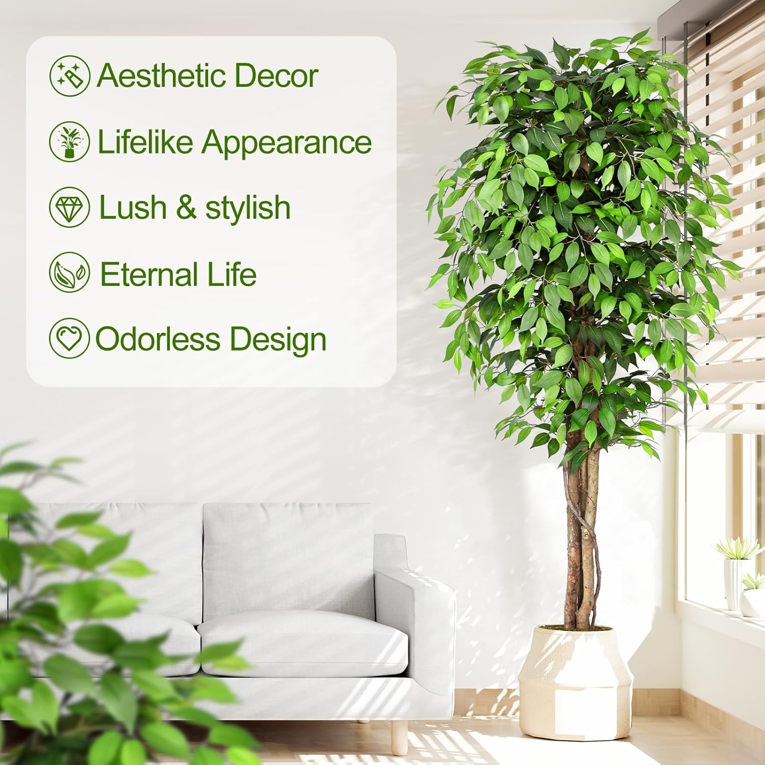 Árvore Ficus Artificial Realis - Fiddle Leaf Fig avaliação e preço