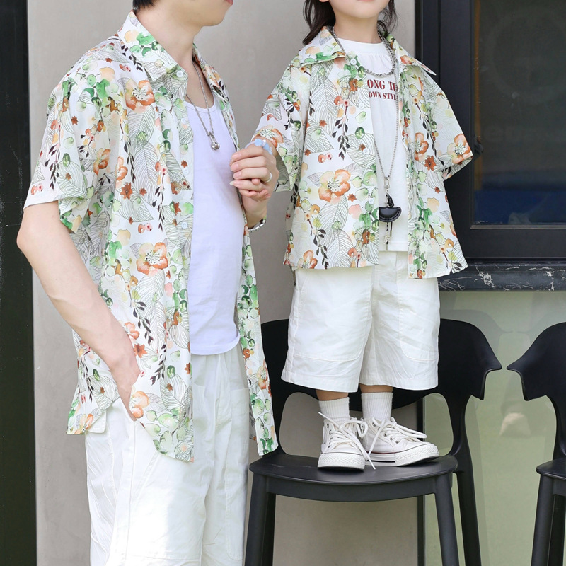 Camisa floral pai-filho com ap - Plant Parent Clothing avaliação e preço