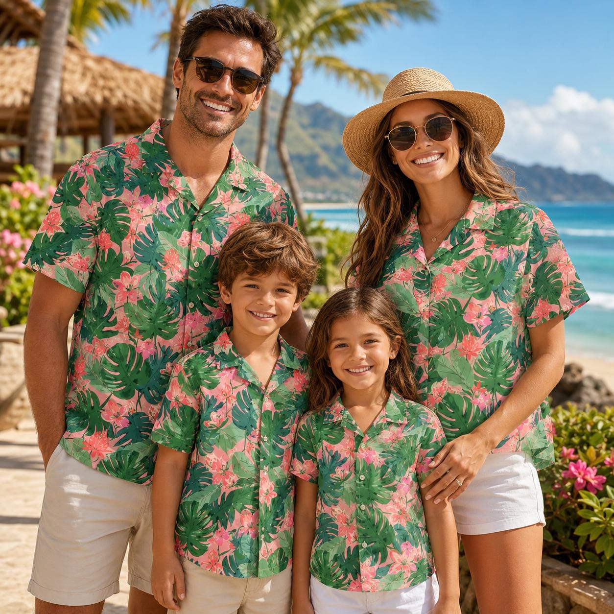 Camisa Infantil Havaiana com E - Plant Parental avaliação e preço