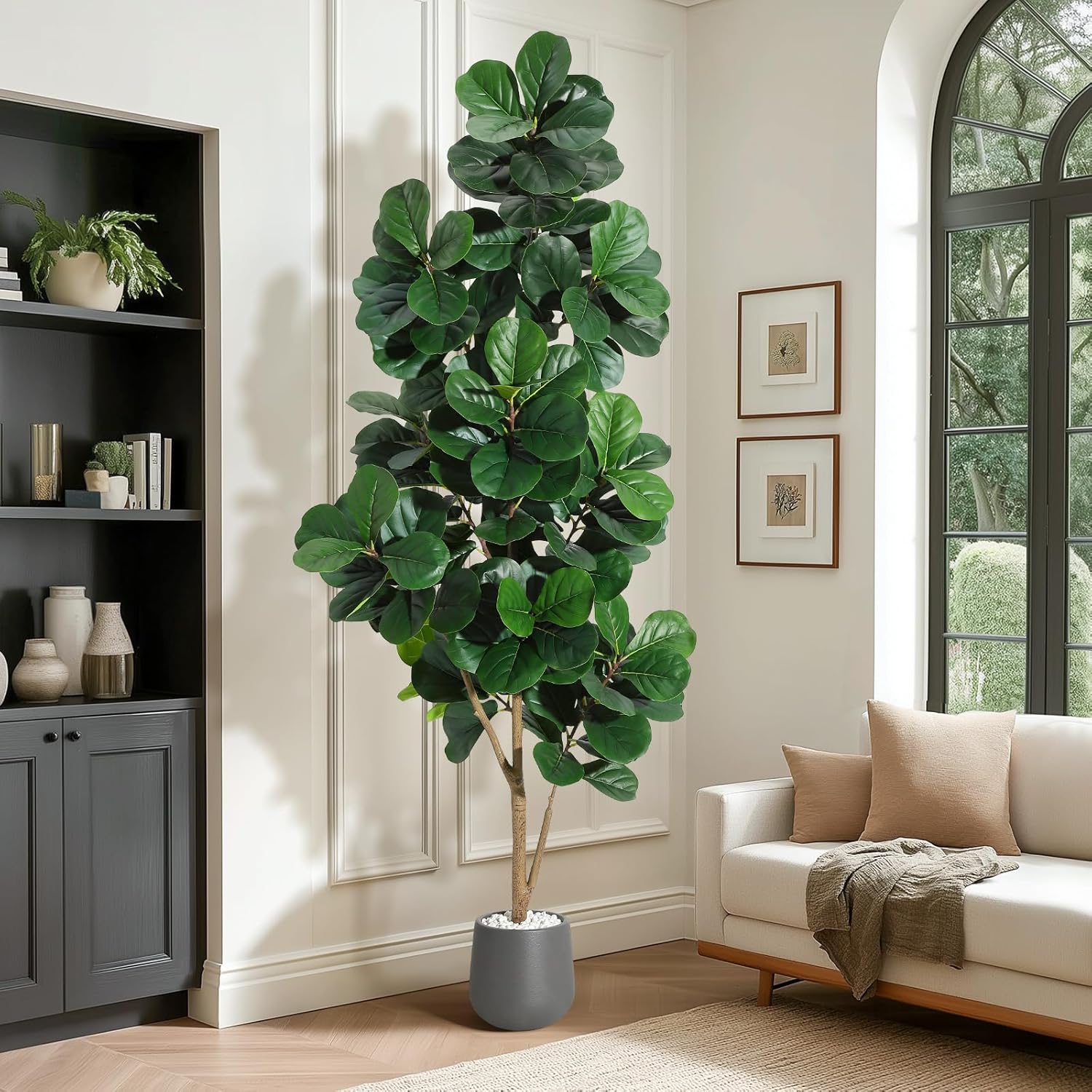 Árvore de figo artificial com  - Fiddle Leaf Fig avaliação e preço